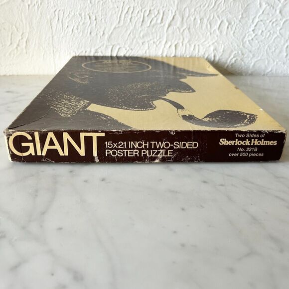 Vintage 1975 Sherlock Holmes 2-Sided Jigsaw Puzzle 500 Pieces 15 x 21 - Complete - Picture 13 of 15